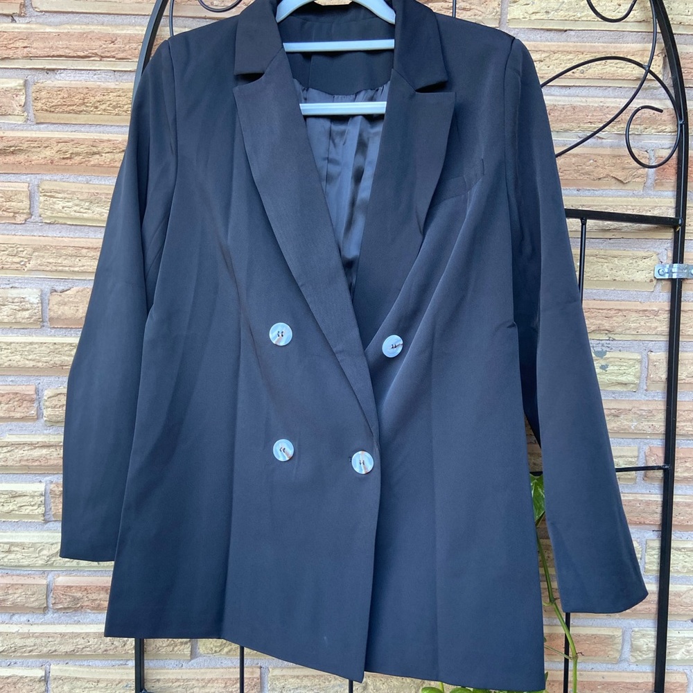 Koinshha Womens Long Sleeve Lapel Blazers Casual Solid Color